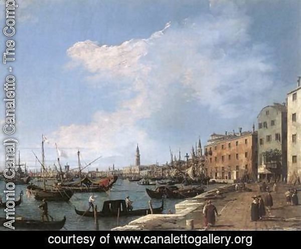(Giovanni Antonio Canal) Canaletto - The Riva Degli Schiavoni, 1724-30