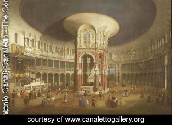 (Giovanni Antonio Canal) Canaletto - Ranelagh Gardens, the Interior of the Rotunda, c.1751