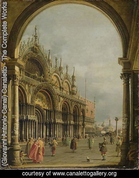 (Giovanni Antonio Canal) Canaletto - St. Mark's, Venice, c.1756