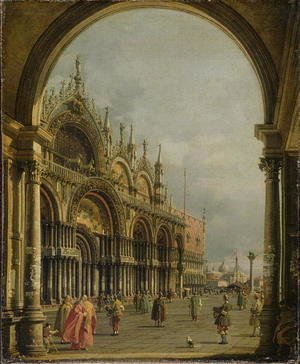 (Giovanni Antonio Canal) Canaletto - St. Mark's, Venice, c.1756