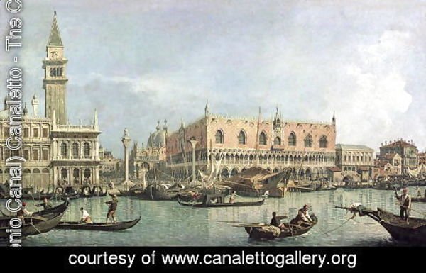 (Giovanni Antonio Canal) Canaletto - The Molo and the Piazzetta San Marco, Venice
