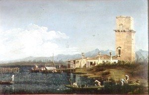 (Giovanni Antonio Canal) Canaletto - The Tower at Marghera