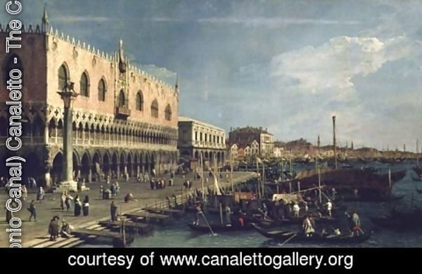 (Giovanni Antonio Canal) Canaletto - Palazzo Ducale and the Riva degli Schiavoni, Venice