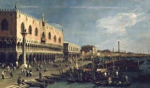 (Giovanni Antonio Canal) Canaletto - Palazzo Ducale and the Riva degli Schiavoni, Venice