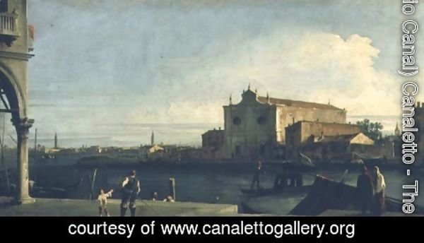 (Giovanni Antonio Canal) Canaletto - The Church of S. Giovanni dei Battuti, Murano