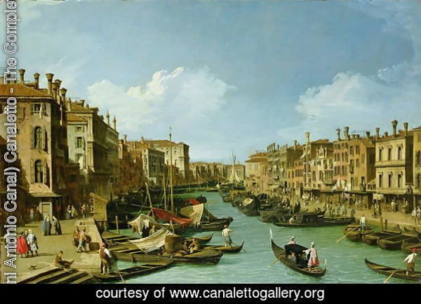 The Grand Canal near the Rialto Bridge, Venice, c.1730