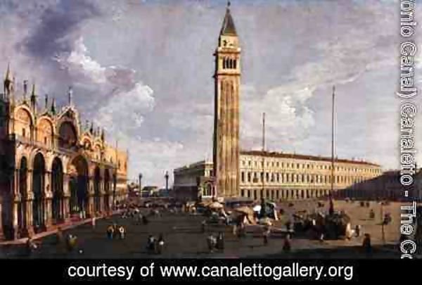 (Giovanni Antonio Canal) Canaletto - Piazza San Marco, looking South West, c.1734-35