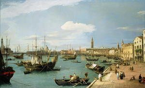 (Giovanni Antonio Canal) Canaletto - The Riva degli Schiavoni, looking West