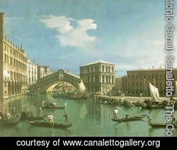 (Giovanni Antonio Canal) Canaletto - The Rialto Bridge, Venice (2)