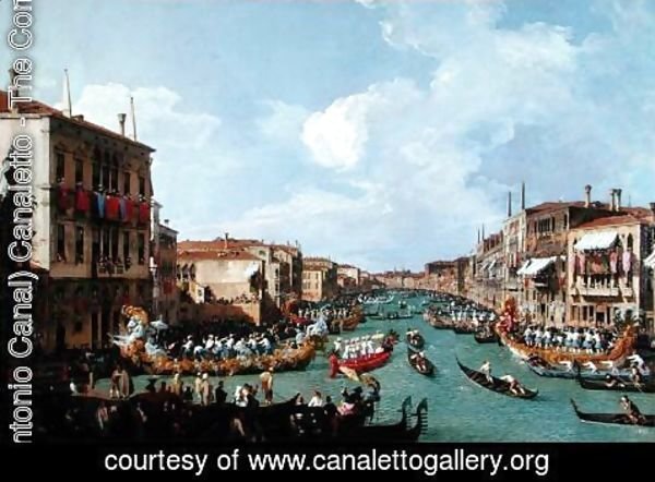 (Giovanni Antonio Canal) Canaletto - Regatta on the Grand Canal