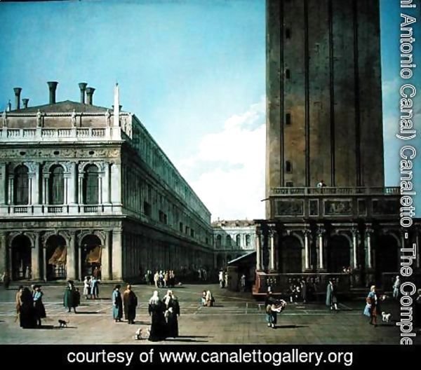 (Giovanni Antonio Canal) Canaletto - Piazza San Marco: Looking West from the North End of the Piazzetta