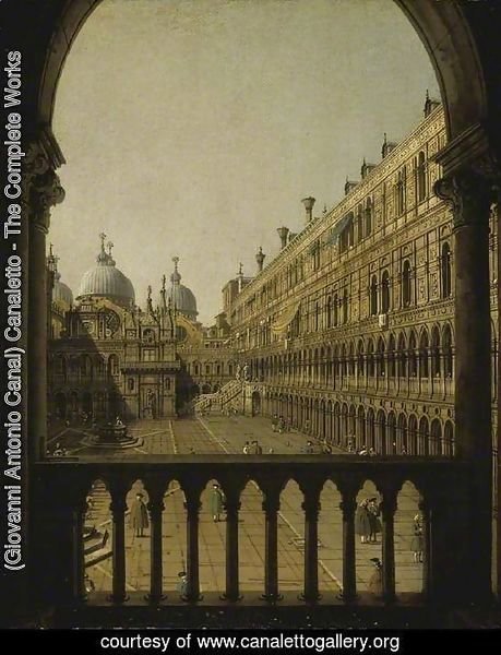 Interior Court of the Doge's Palace, Venice, c.1756