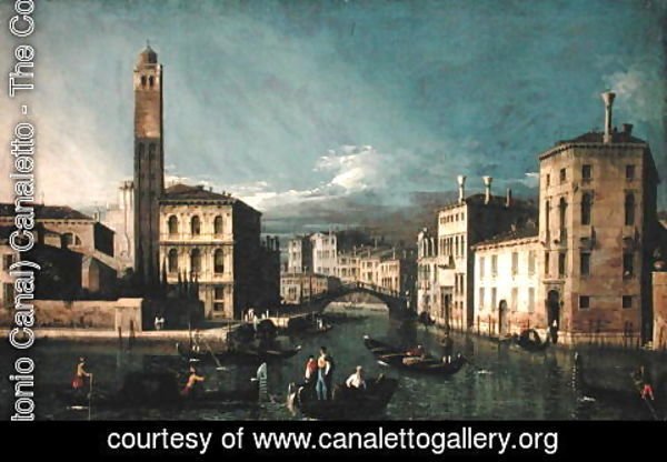 (Giovanni Antonio Canal) Canaletto - Canal Scene, Venice
