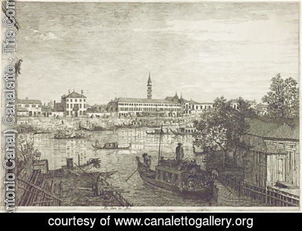 (Giovanni Antonio Canal) Canaletto - Ale Porte del Dolo, c.1744