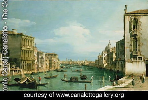 (Giovanni Antonio Canal) Canaletto - The Grand Canal Venice looking East from the Campo di San Vio