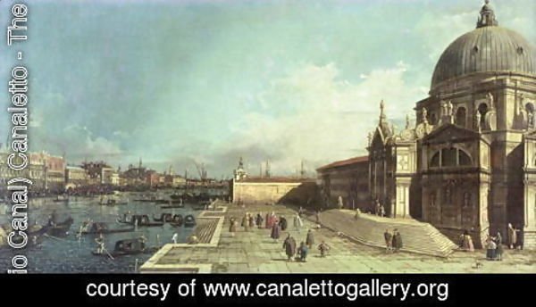 (Giovanni Antonio Canal) Canaletto - The entrance to the Grand Canal, Venice with the Church of Santa Maria della Salute