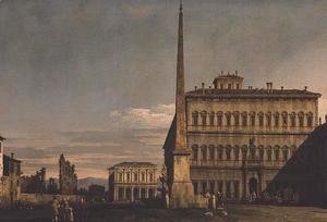 (Giovanni Antonio Canal) Canaletto - Piazza di San Giovanni in Latero, Rome