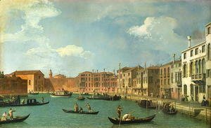 (Giovanni Antonio Canal) Canaletto - View of the Canal of Santa Chiara, Venice