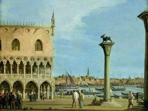 (Giovanni Antonio Canal) Canaletto - The Piazzetta di San Marco Looking South, Venice