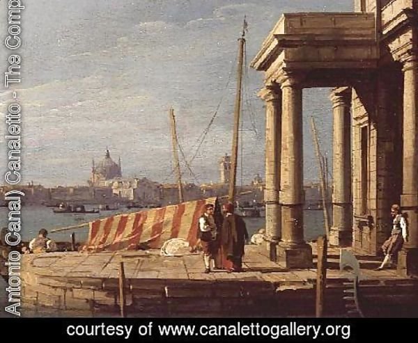 (Giovanni Antonio Canal) Canaletto - The Quay of the Dogano, Venice