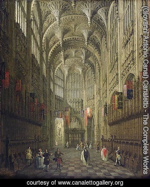 Interior of Henry VII's Chapel, Westminster Abbey, c.1750