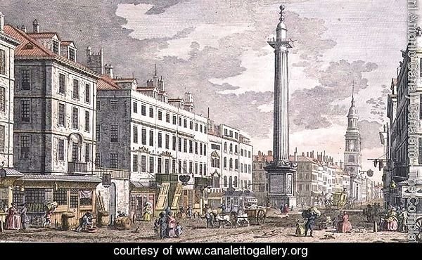 Monument erected in Memory of the Fire of London