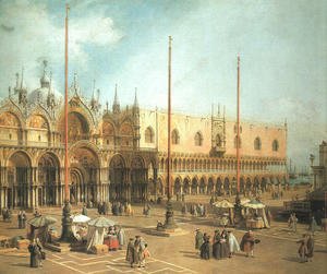 (Giovanni Antonio Canal) Canaletto - Piazza San Marco - Looking Southeast