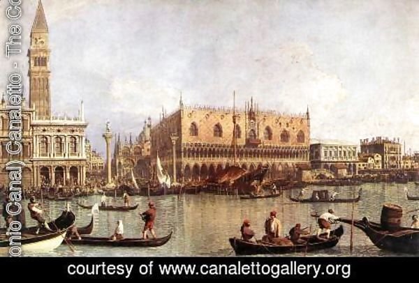 (Giovanni Antonio Canal) Canaletto - Palazzo Ducale and the Piazza di San Marco