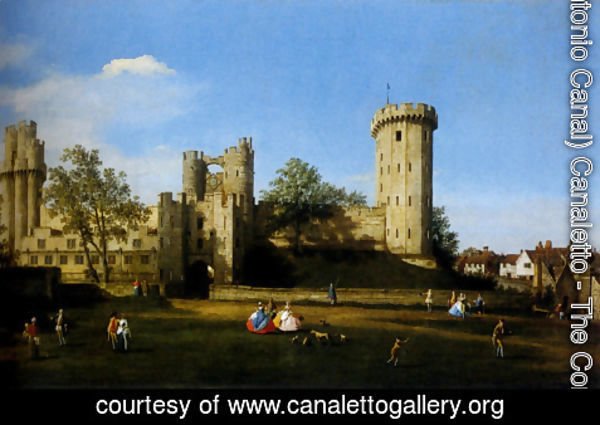 (Giovanni Antonio Canal) Canaletto - The Eastern Facade Of Warwick Castle