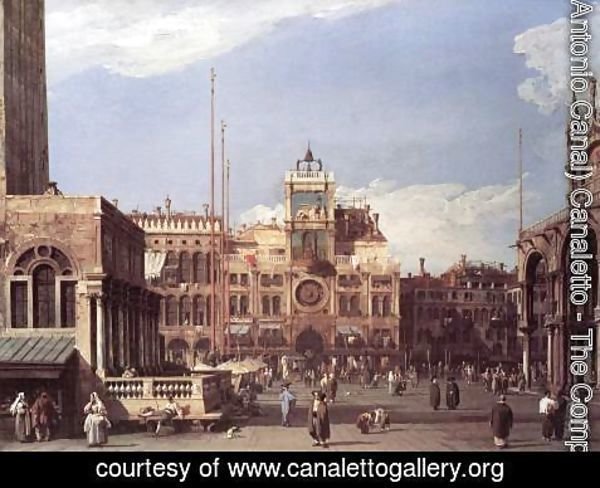 (Giovanni Antonio Canal) Canaletto - Piazza San Marco: the Clocktower