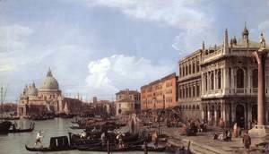 (Giovanni Antonio Canal) Canaletto - The Molo: Looking West