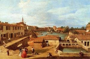 (Giovanni Antonio Canal) Canaletto - Sluice Gates at Dolo