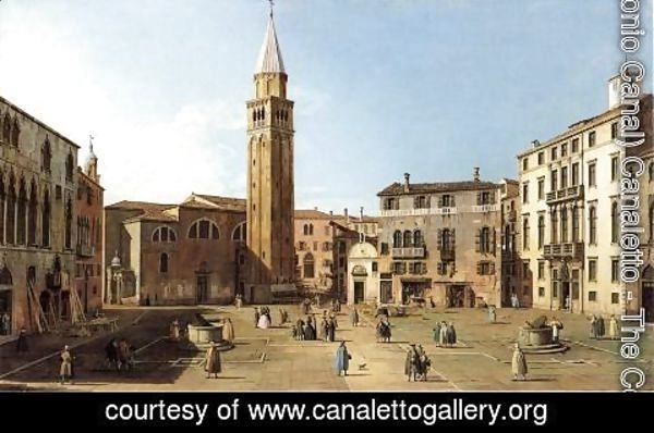 (Giovanni Antonio Canal) Canaletto - Campo Sant'Angelo