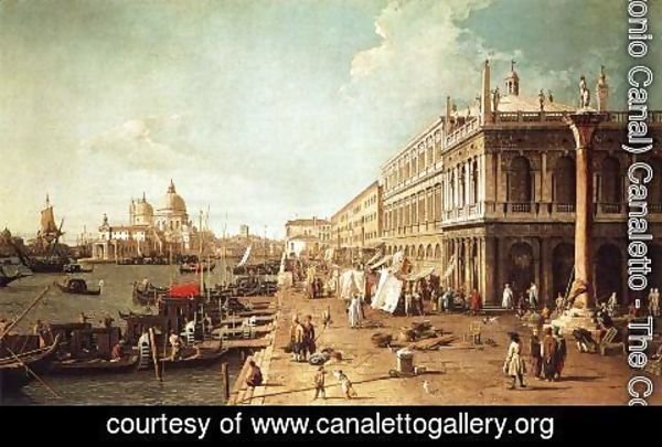 (Giovanni Antonio Canal) Canaletto - Molo with the Library