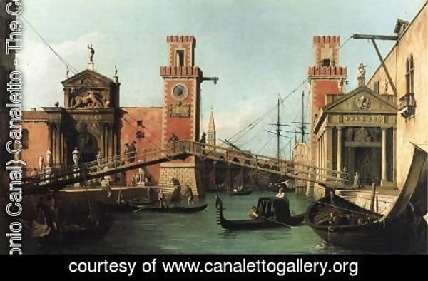 (Giovanni Antonio Canal) Canaletto - Entrance to the Arsenal
