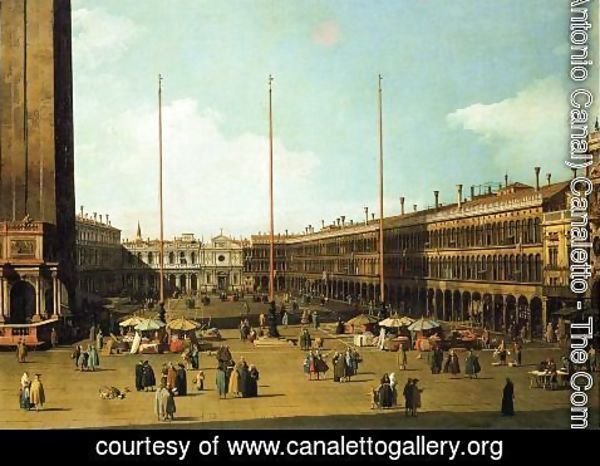 (Giovanni Antonio Canal) Canaletto - Piazza San Marco, Looking Towards San Geminiano