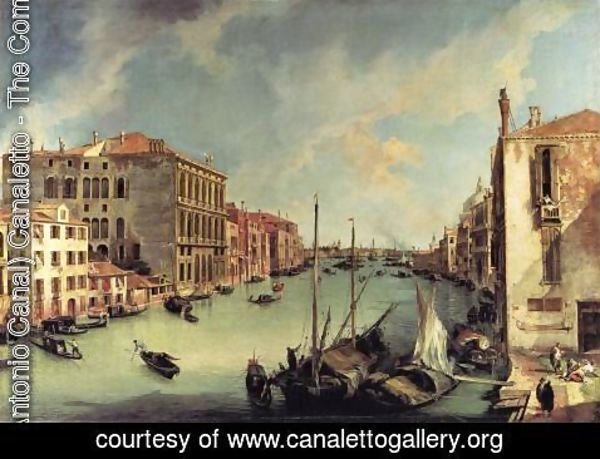 (Giovanni Antonio Canal) Canaletto - Grand Canal: Looking East from the Campo S. Vio