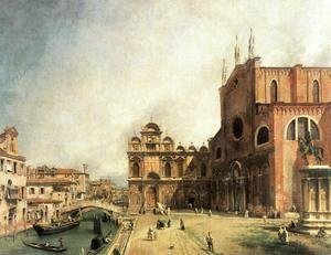 (Giovanni Antonio Canal) Canaletto - SS. Giovanni e Paulo and the Scuola de San Marco