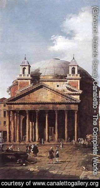 (Giovanni Antonio Canal) Canaletto - The Pantheon