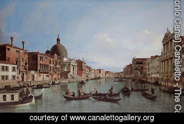 (Giovanni Antonio Canal) Canaletto - Venice, the Upper Reaches of the Grand Canal with S. Simeone Piccolo
