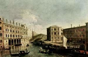 (Giovanni Antonio Canal) Canaletto - Il Canale Grande a Rialto