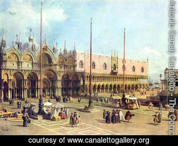 (Giovanni Antonio Canal) Canaletto - La Piazza San Marco
