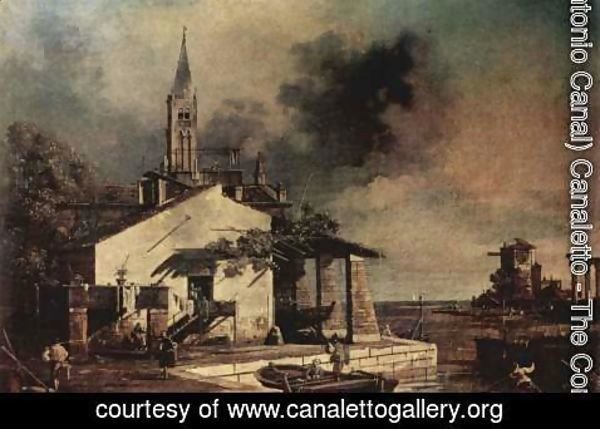 (Giovanni Antonio Canal) Canaletto - Lagoon landscape