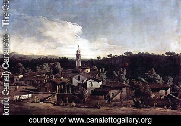 (Giovanni Antonio Canal) Canaletto - The village Gazzada, View from the south (Vedute of Gazzada)