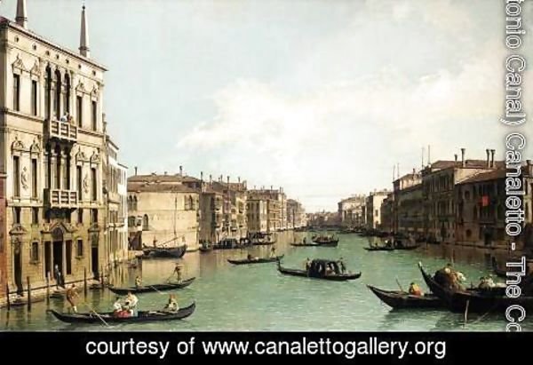 (Giovanni Antonio Canal) Canaletto - Venice, The Grand Canal, Looking North-East from Palazzo Balbi to the Rialto Bridge