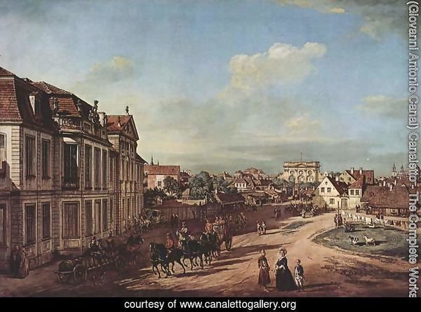 View from Warsaw Castle, Tor-Platz, seen from the west