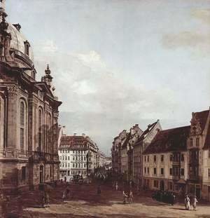 (Giovanni Antonio Canal) Canaletto - View of Dresden, the Frauenkirche