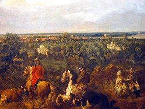 (Giovanni Antonio Canal) Canaletto - view on Lazienki in Warsaw