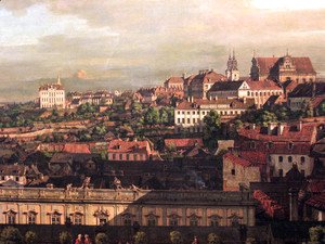 (Giovanni Antonio Canal) Canaletto - View on Warsaw from Royal Castle fragment