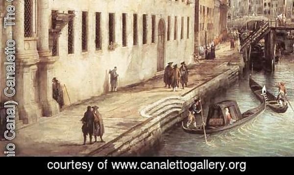 (Giovanni Antonio Canal) Canaletto - Rio dei Mendicanti (detail)